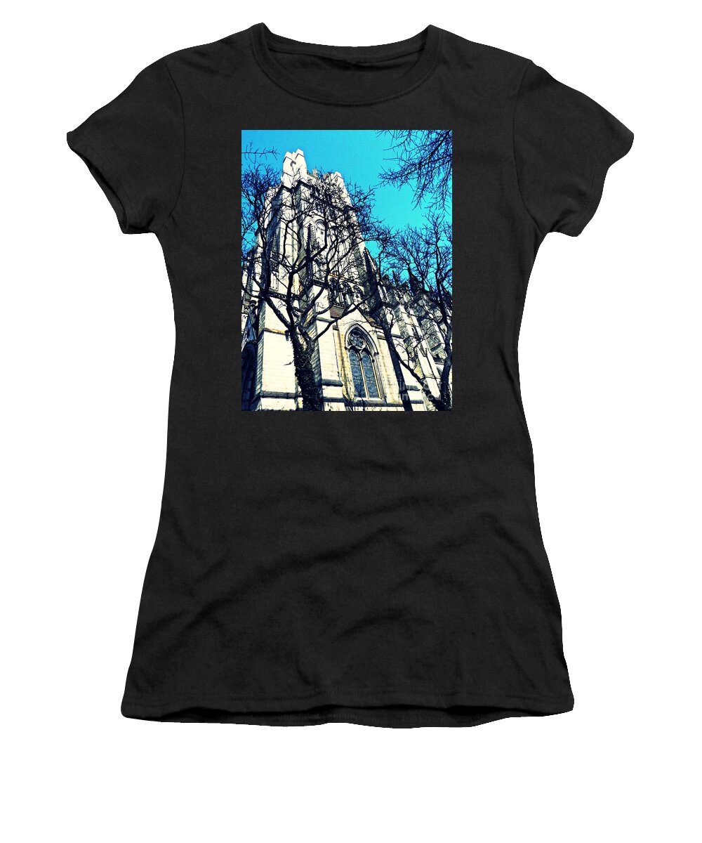 Church Women's T-Shirt featuring the photograph Cathedral of St John the Divine by Sarah Loft