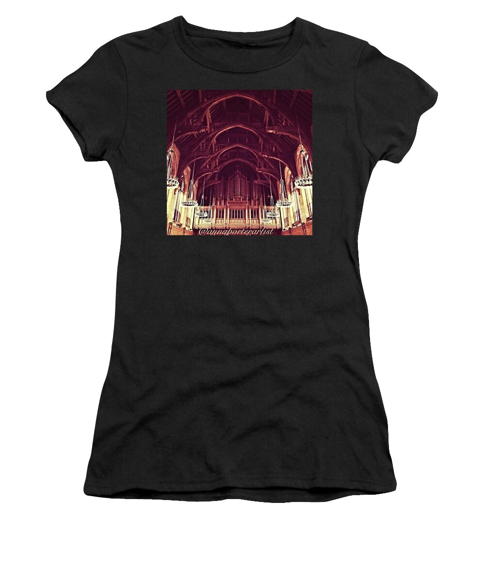 Ceiling Women's T-Shirt featuring the photograph Ceiling Details, Procter Hall, Old by Anna Porter