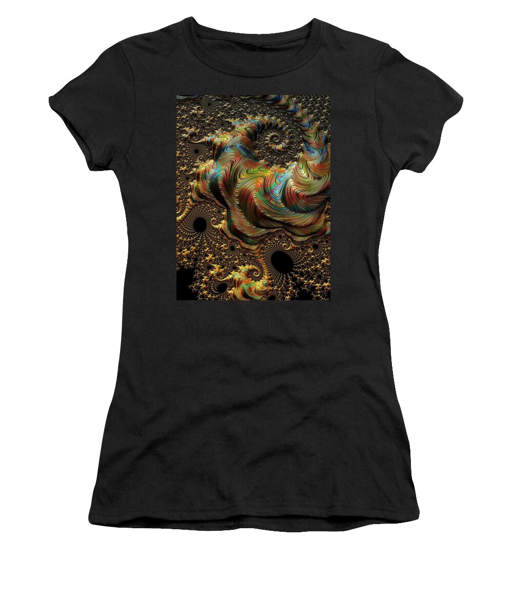 Digital Art Women's T-Shirt featuring the digital art Chameleon by Amanda Moore