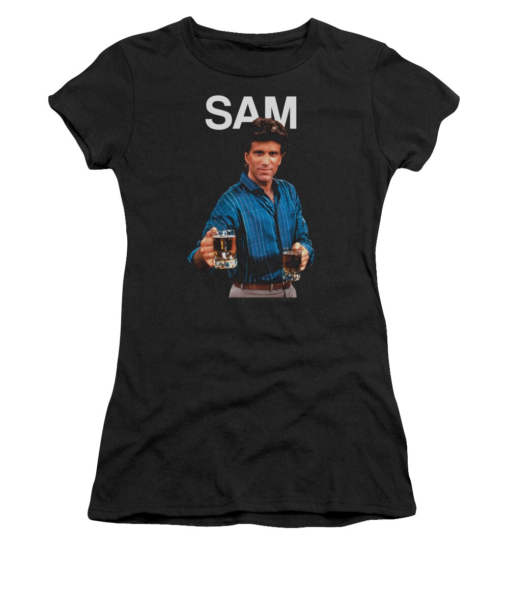  Women's T-Shirt featuring the digital art Cheers - Sam by Brand A