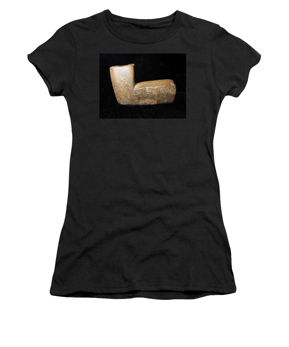 Science Women's T-Shirt featuring the photograph Cherokee Indian Carved Stone Pipe by Millard H. Sharp