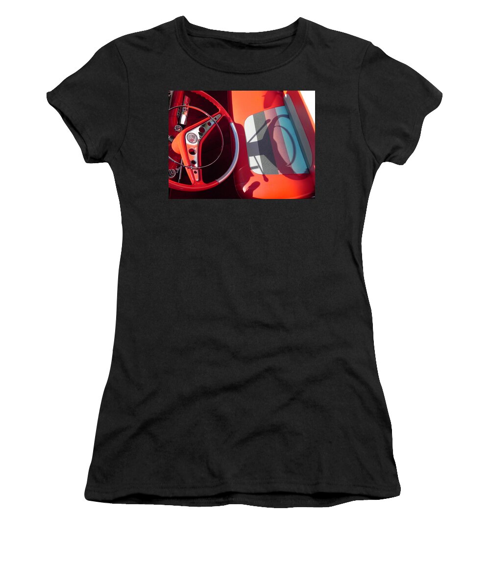 Chevy Women's T-Shirt featuring the photograph Chevy Impala by Cheryl Hoyle