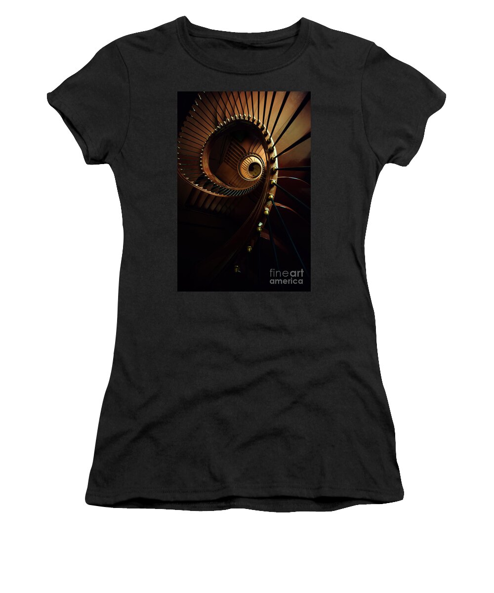 Staircase Women's T-Shirt featuring the photograph Chocolate spirals by Jaroslaw Blaminsky