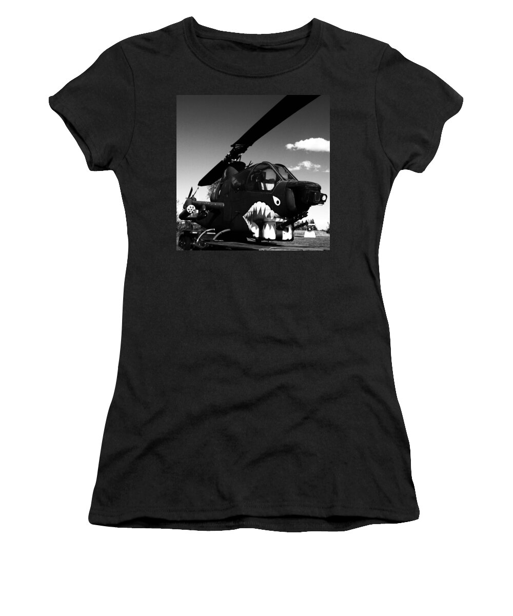 Jamie Lynn Gabrich Women's T-Shirt featuring the photograph Chomp by JamieLynn Warber