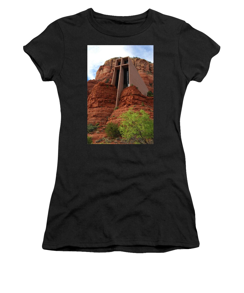 Church Women's T-Shirt featuring the photograph Church of the Holy Cross by Tam Ryan