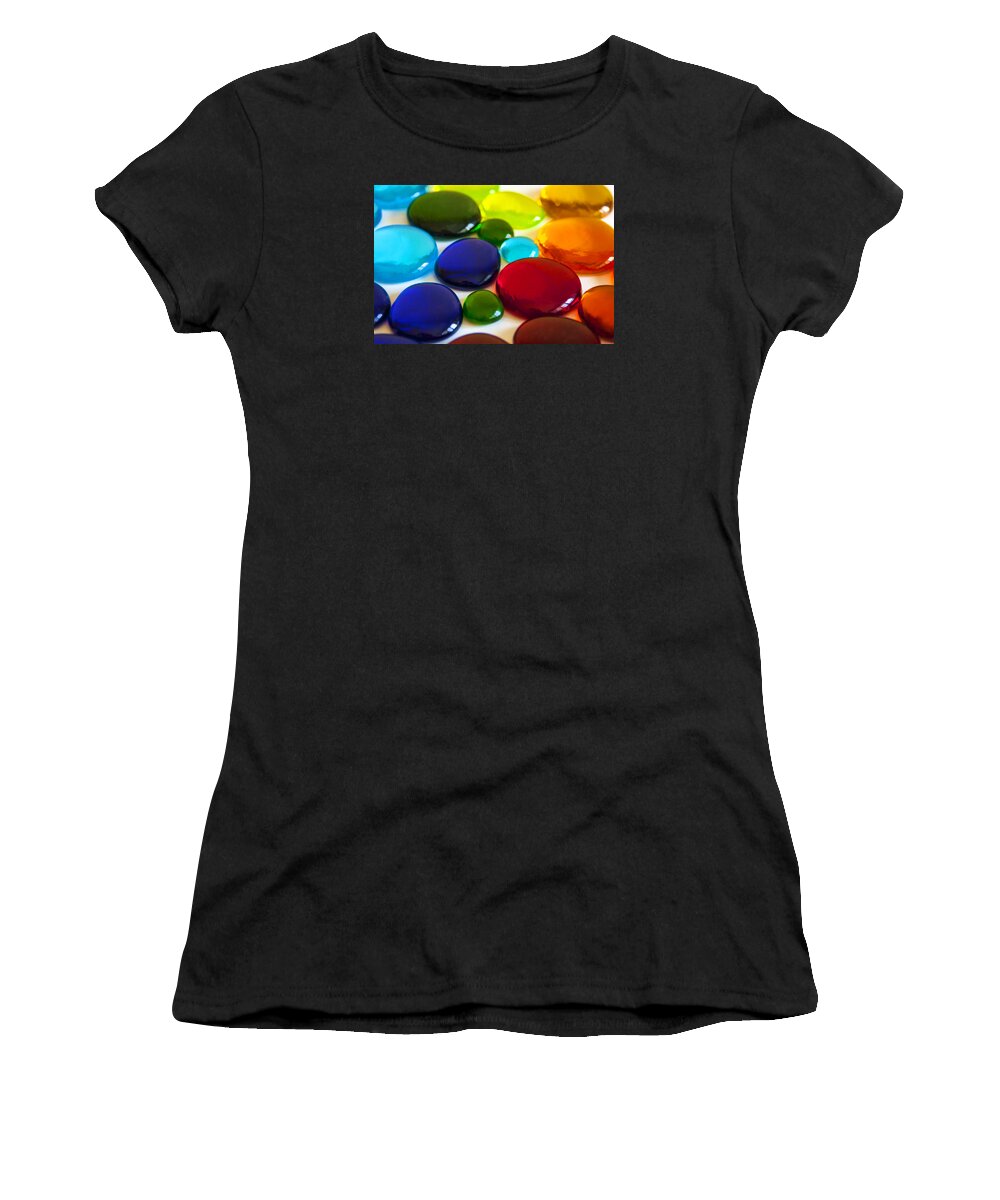 Colors Women's T-Shirt featuring the photograph Circles of Color by Cathy Kovarik