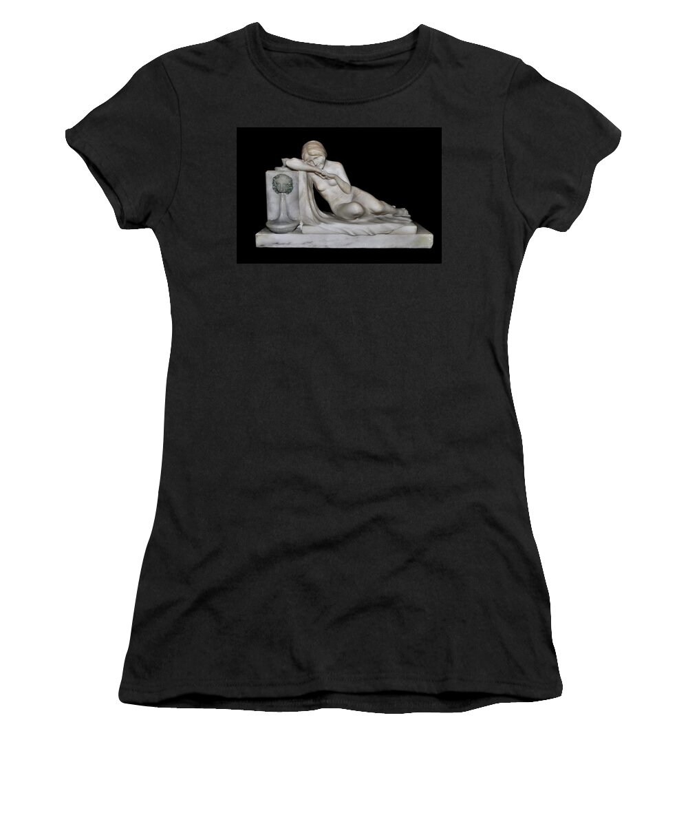 Marble Nude Women's T-Shirt featuring the photograph Classic Beauty by Andrea Kollo
