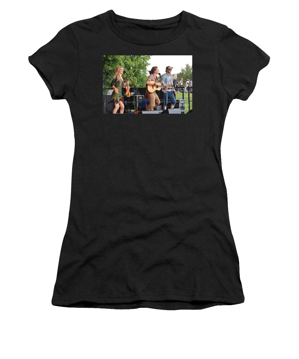 Coco Women's T-Shirt featuring the photograph Coco and The Butterfields by David Fowler