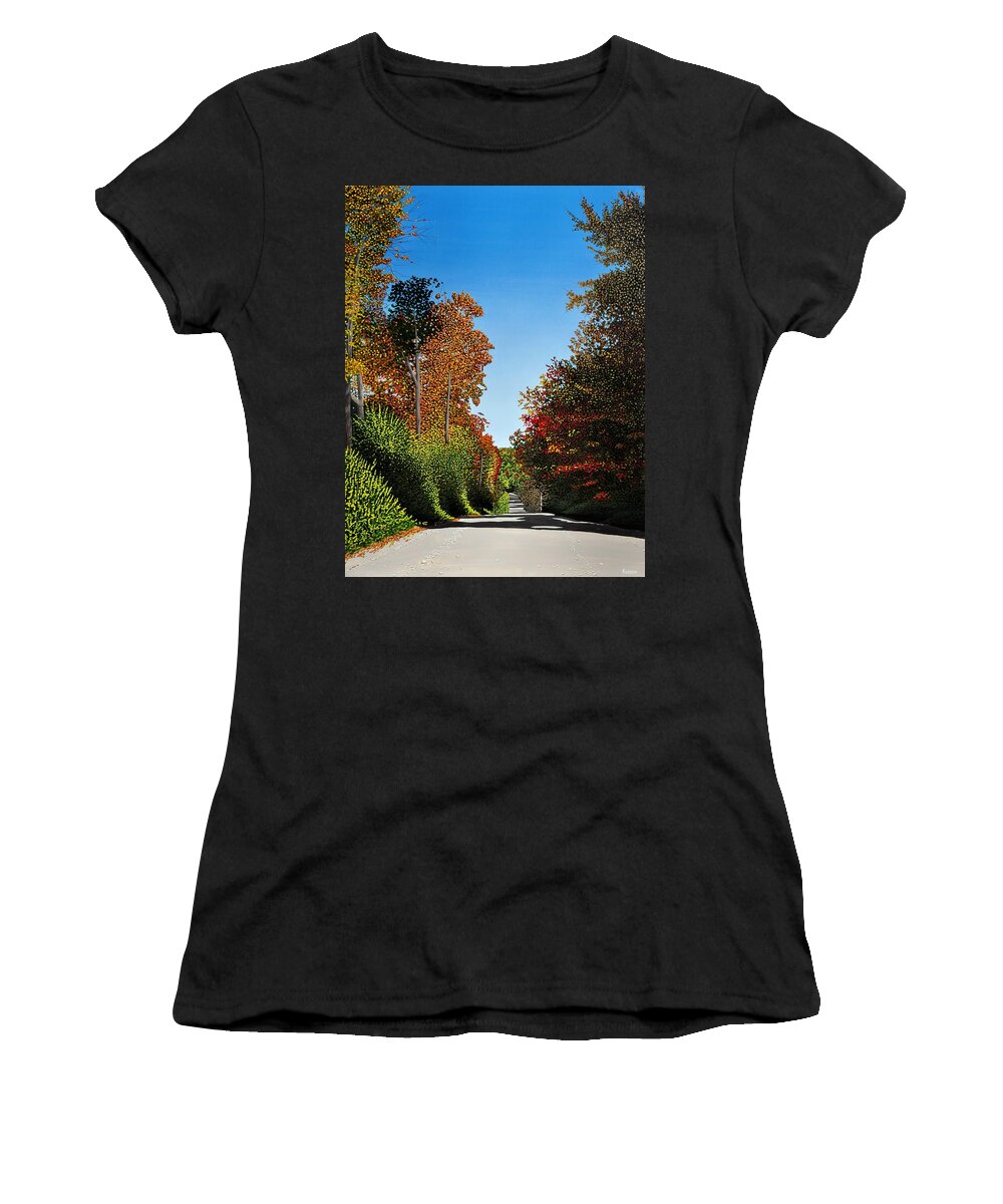 Autumn Women's T-Shirt featuring the painting Colours of Caledon by Kenneth M Kirsch