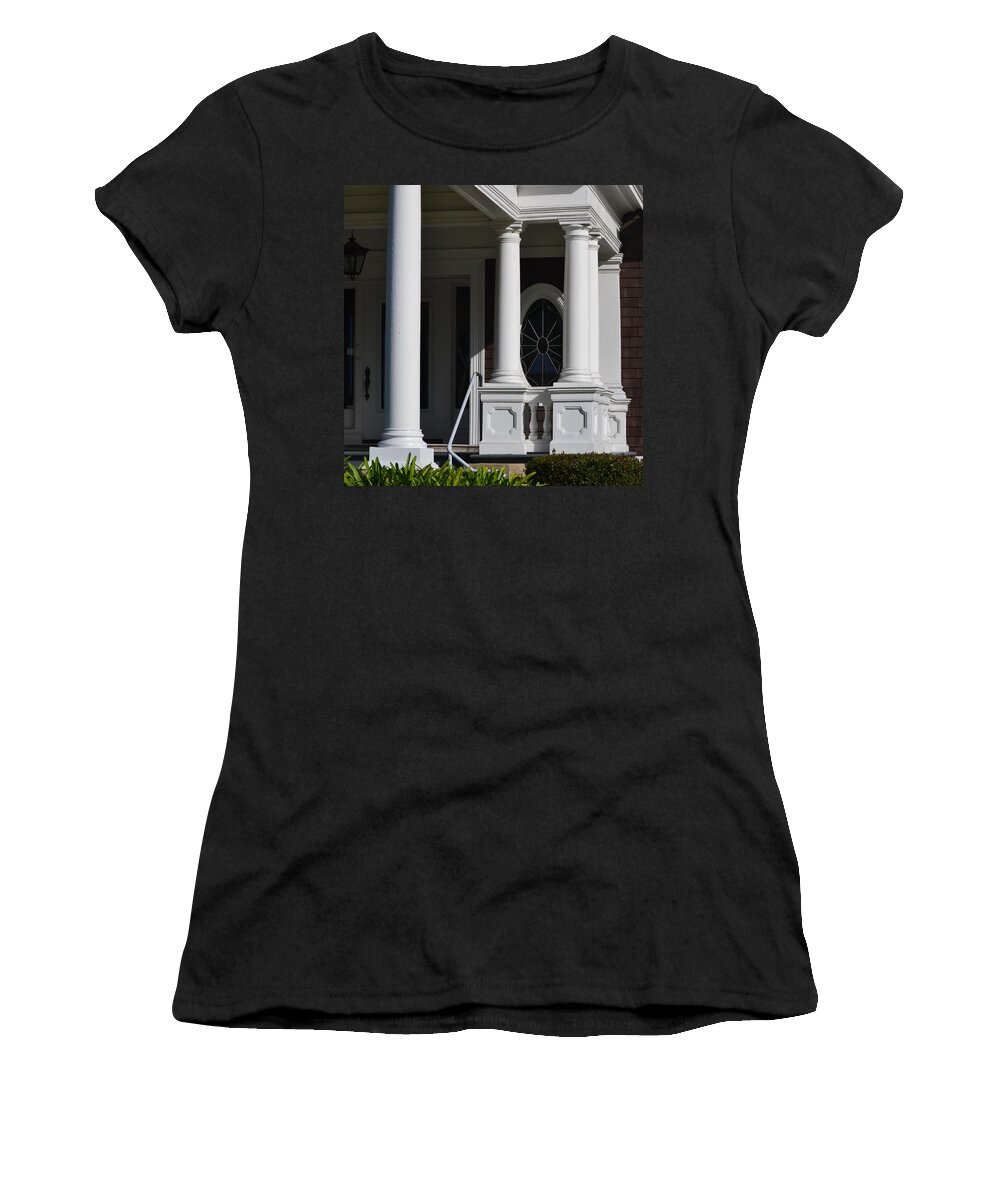  Women's T-Shirt featuring the photograph Columns by Dean Ferreira