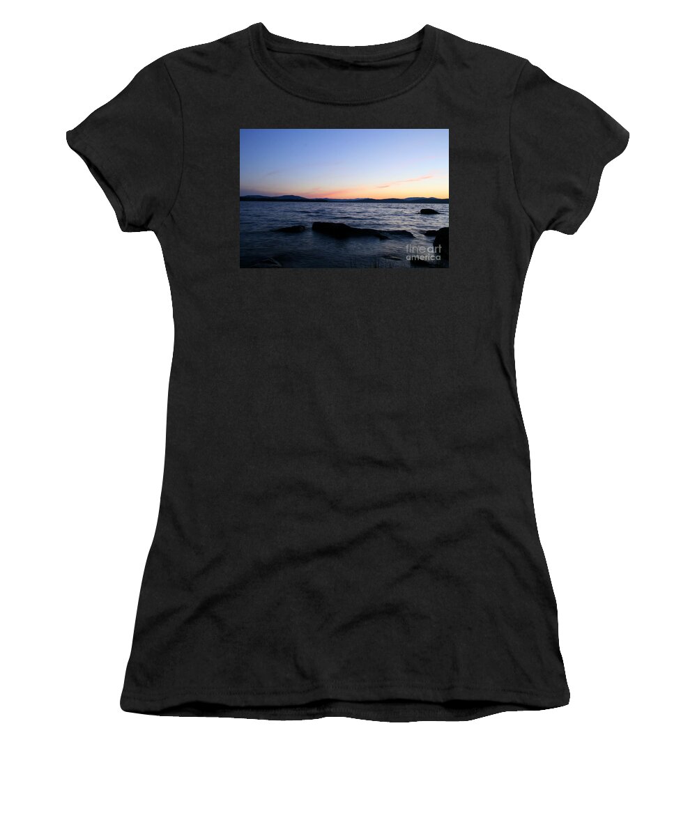 Lake Women's T-Shirt featuring the photograph Comfortably Numb by Neal Eslinger