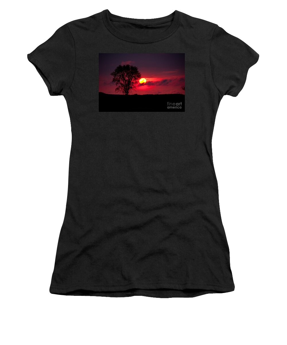 Sunsets Women's T-Shirt featuring the photograph Could be in Africa by Cheryl Baxter