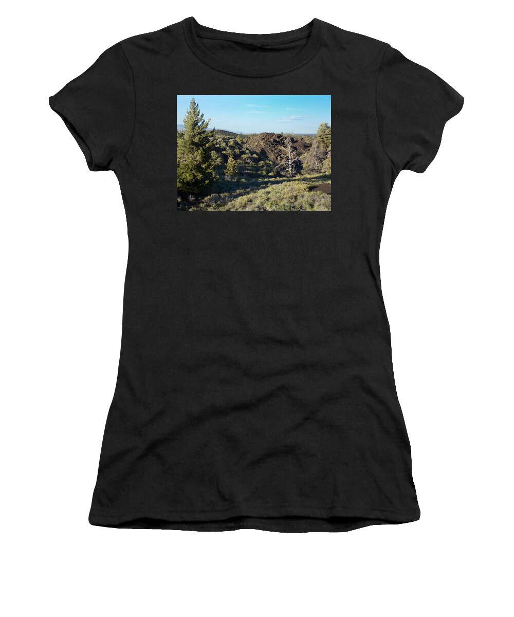 Craters Women's T-Shirt featuring the photograph Craters of the Moon2 by Susan Kinney