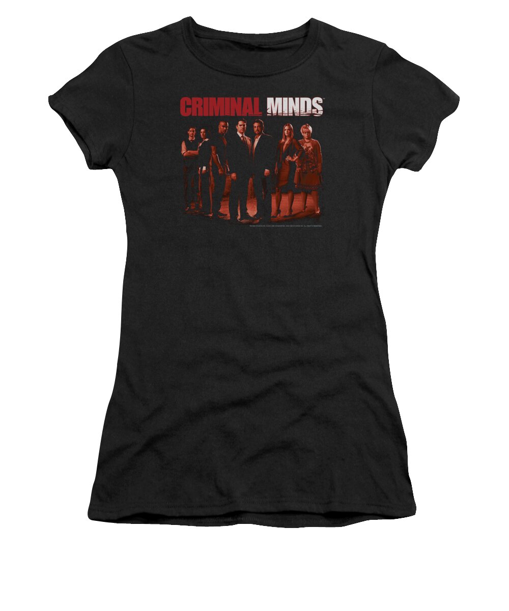  Women's T-Shirt featuring the digital art Criminal Minds - The Crew by Brand A