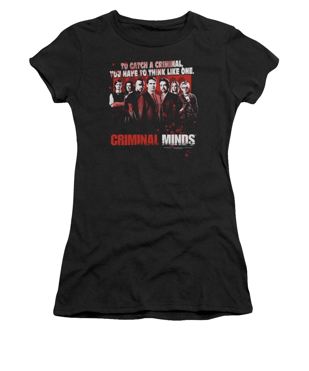 Criminal Minds Women's T-Shirt featuring the digital art Criminal Minds - Think Like One by Brand A