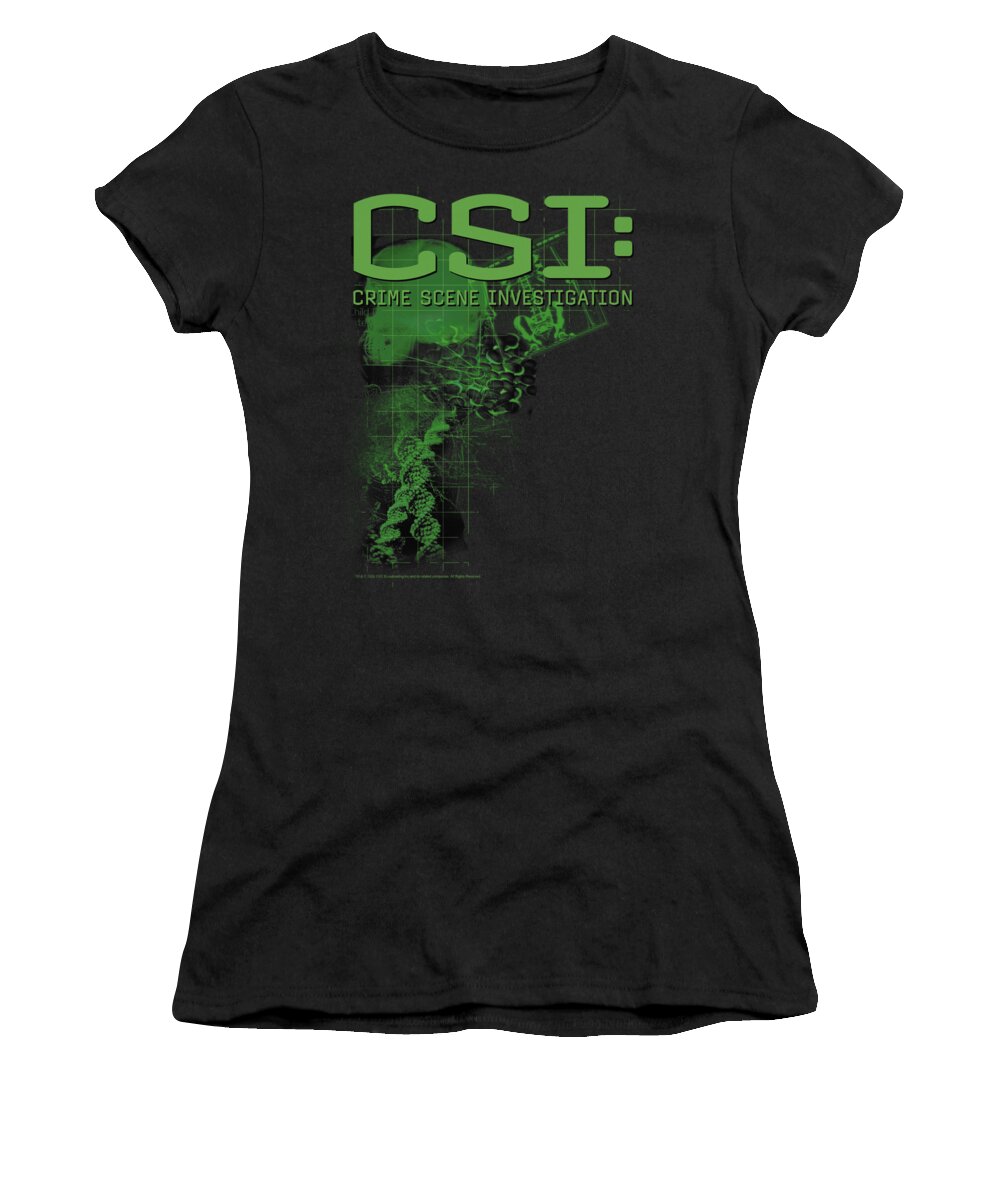 CSI Women's T-Shirt featuring the digital art Csi - Evidence by Brand A