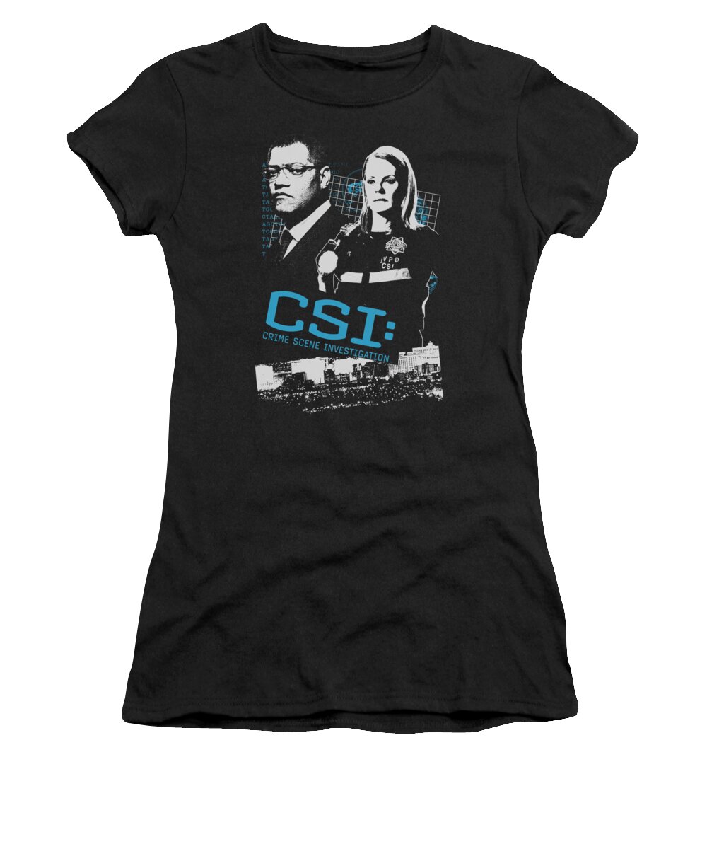 CSI Women's T-Shirt featuring the digital art Csi - Investigate This by Brand A