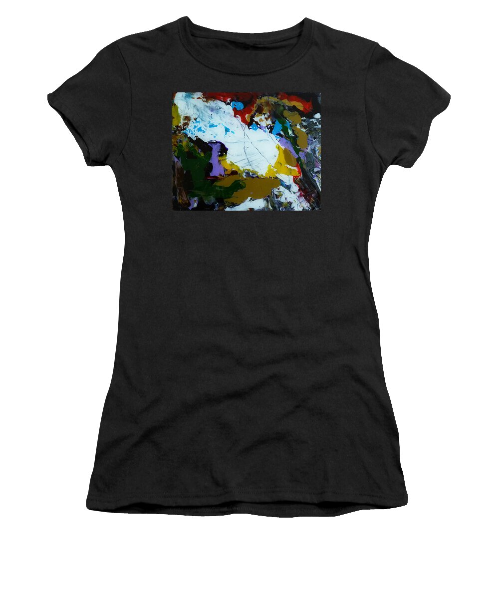Derek Kaplan Art Women's T-Shirt featuring the painting Dali's Hungry Cloud by Derek Kaplan