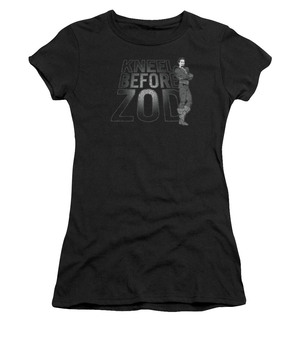 Dc Comics Women's T-Shirt featuring the digital art Dc - Kneel Zod by Brand A