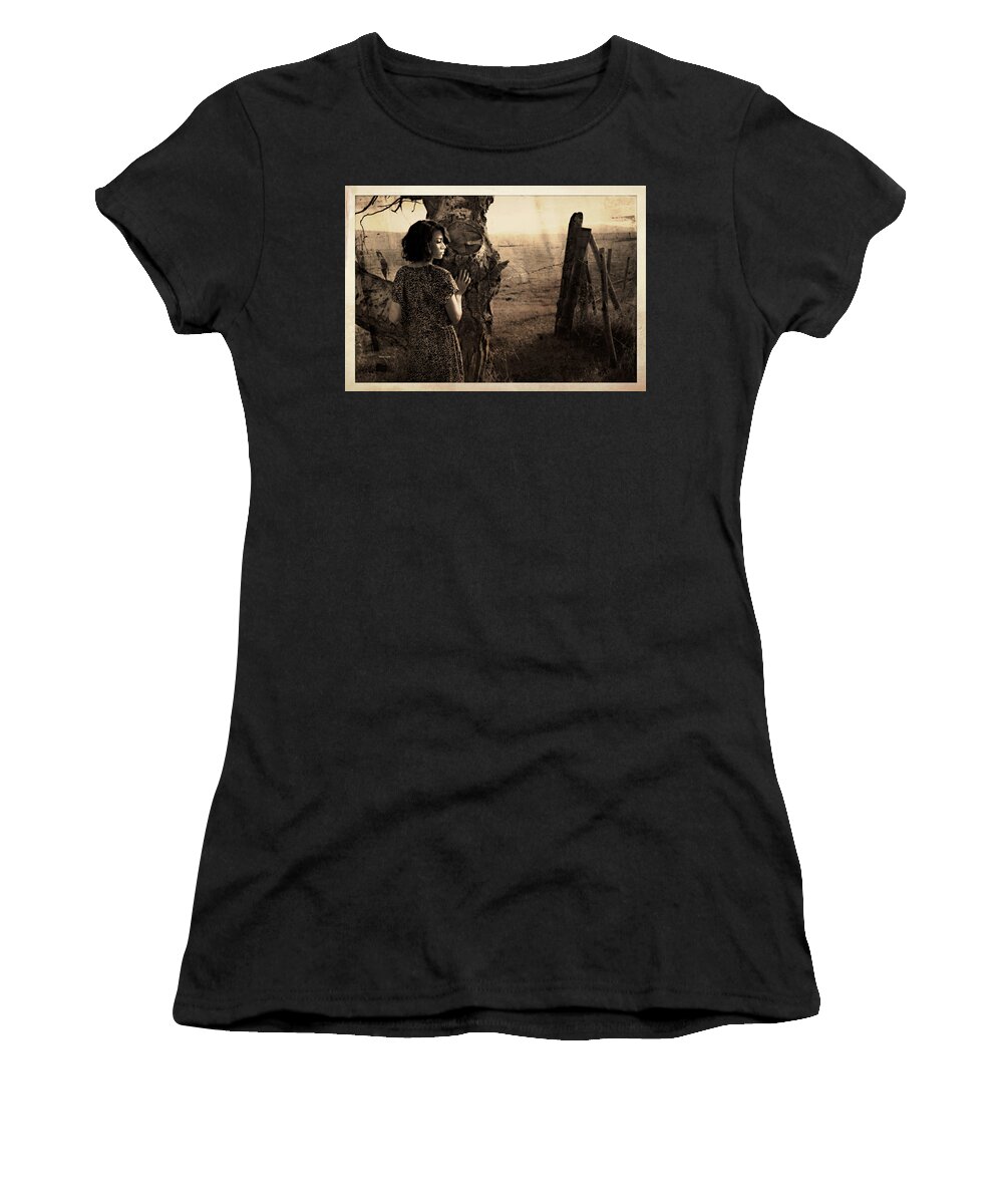 Retro Women's T-Shirt featuring the photograph Dear Norma by Theresa Tahara