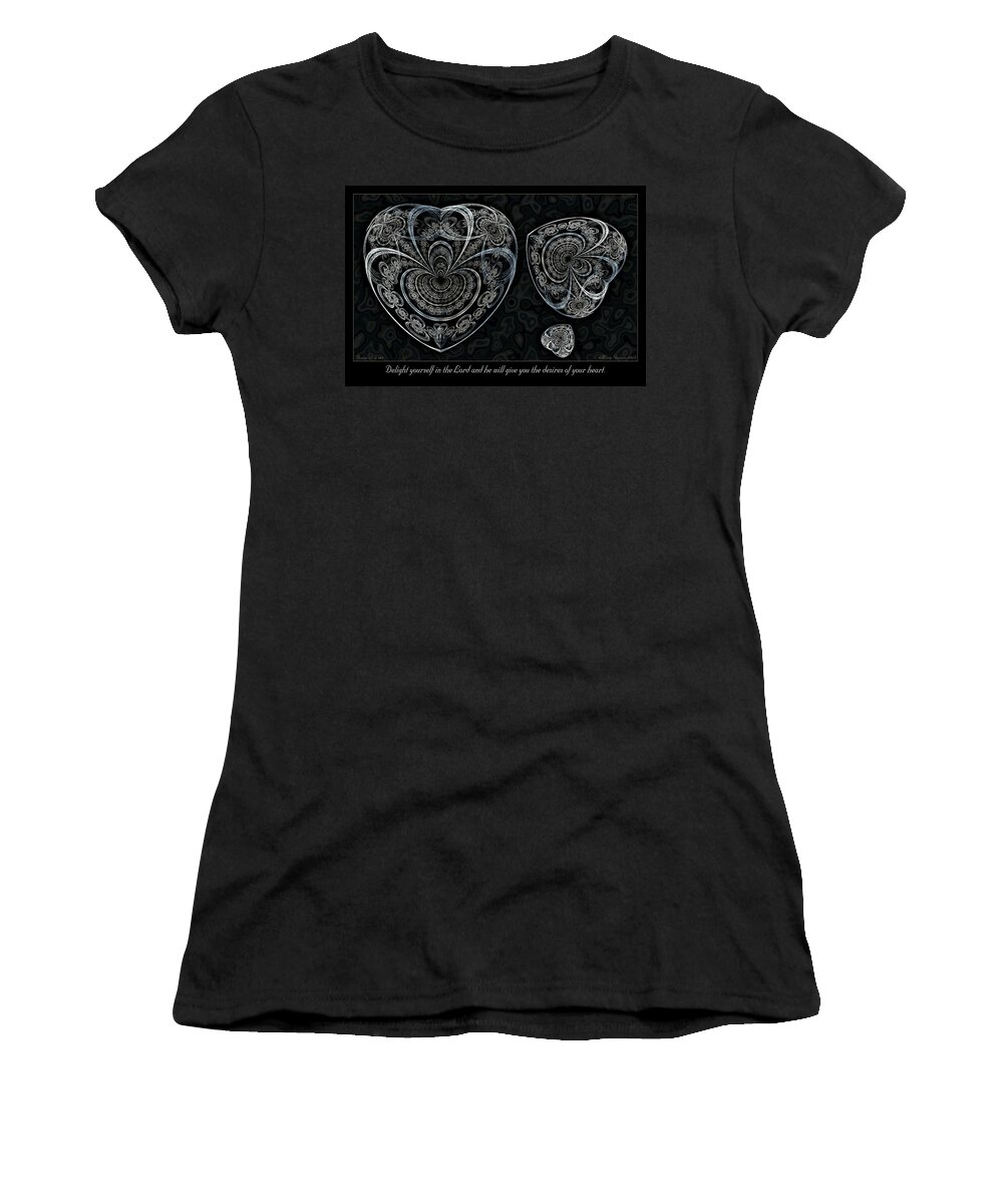 Fractal Women's T-Shirt featuring the digital art Delight Yourself by Missy Gainer