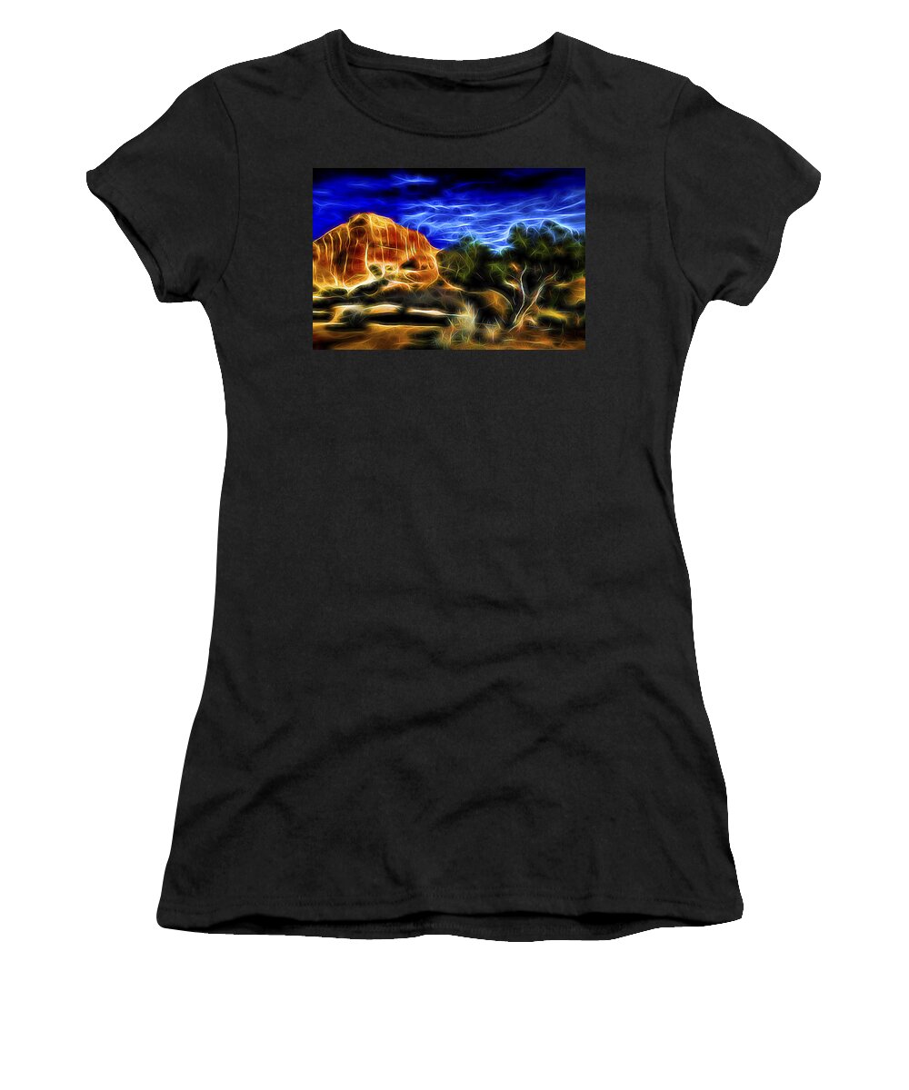 Nature Women's T-Shirt featuring the digital art Desert Garden 3 by William Horden