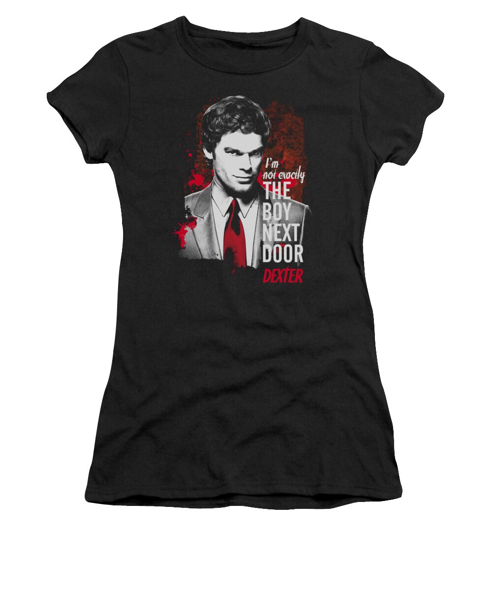 Dexter Women's T-Shirt featuring the digital art Dexter - Boy Next Door by Brand A