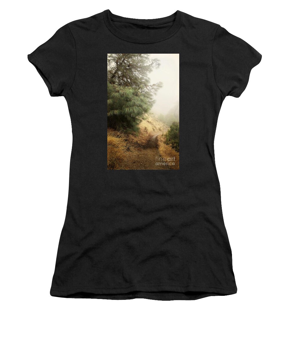 Fog Women's T-Shirt featuring the photograph There and Back Again by Ellen Cotton
