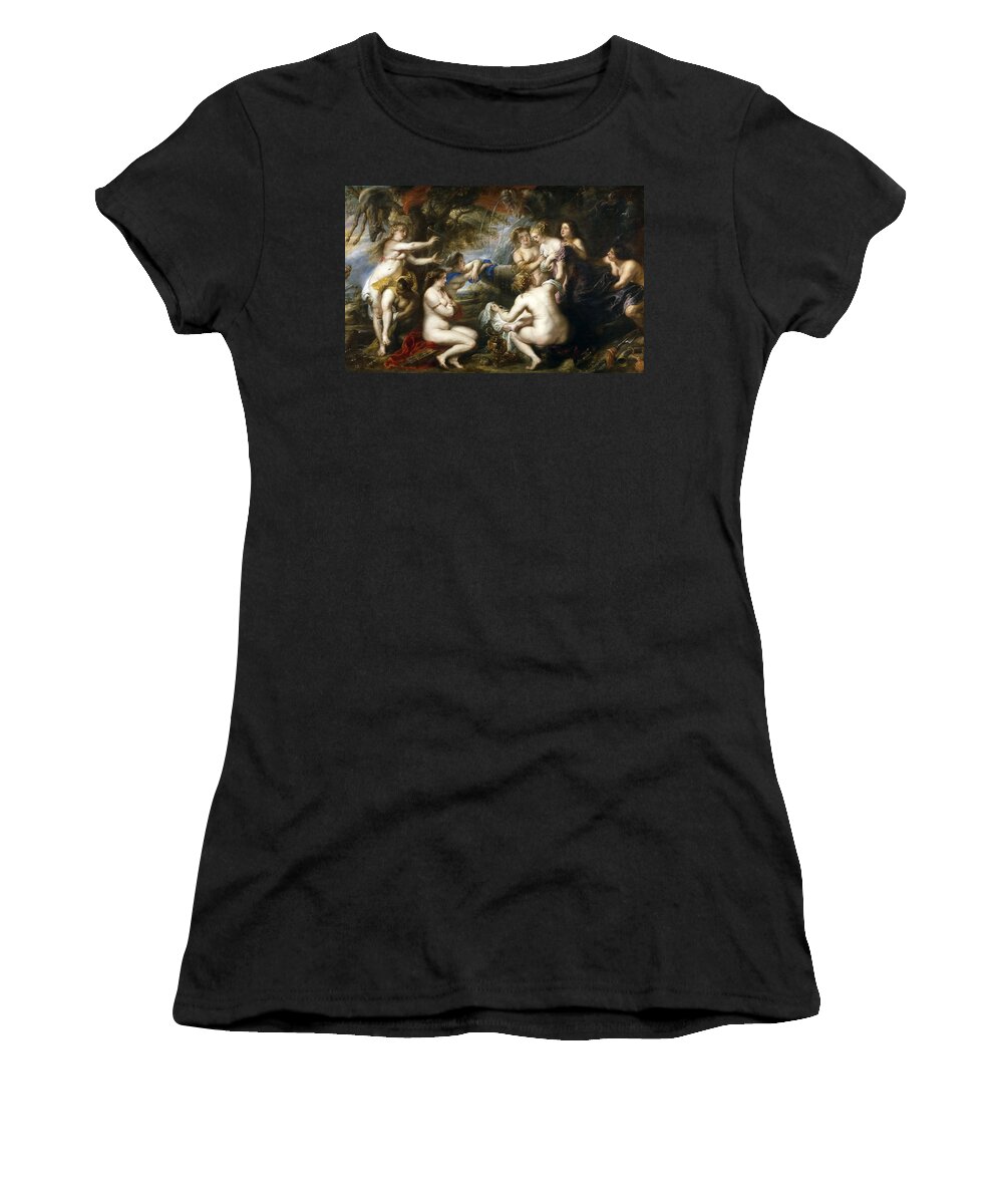 Peter Paul Rubens Women's T-Shirt featuring the painting Diana and Callisto by Peter Paul Rubens