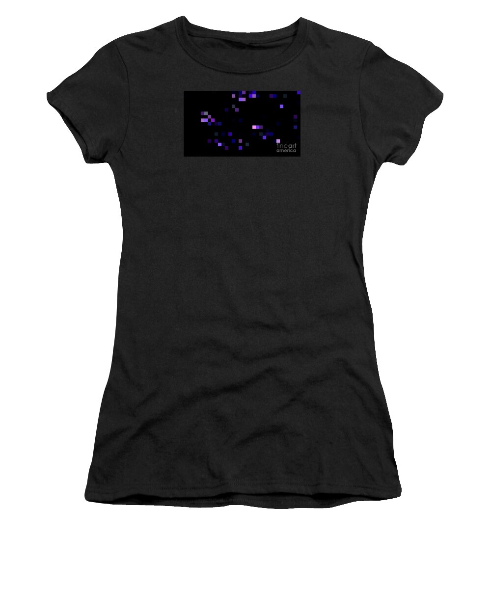 Black Canvas Prints Women's T-Shirt featuring the digital art Digital Space by Pauli Hyvonen