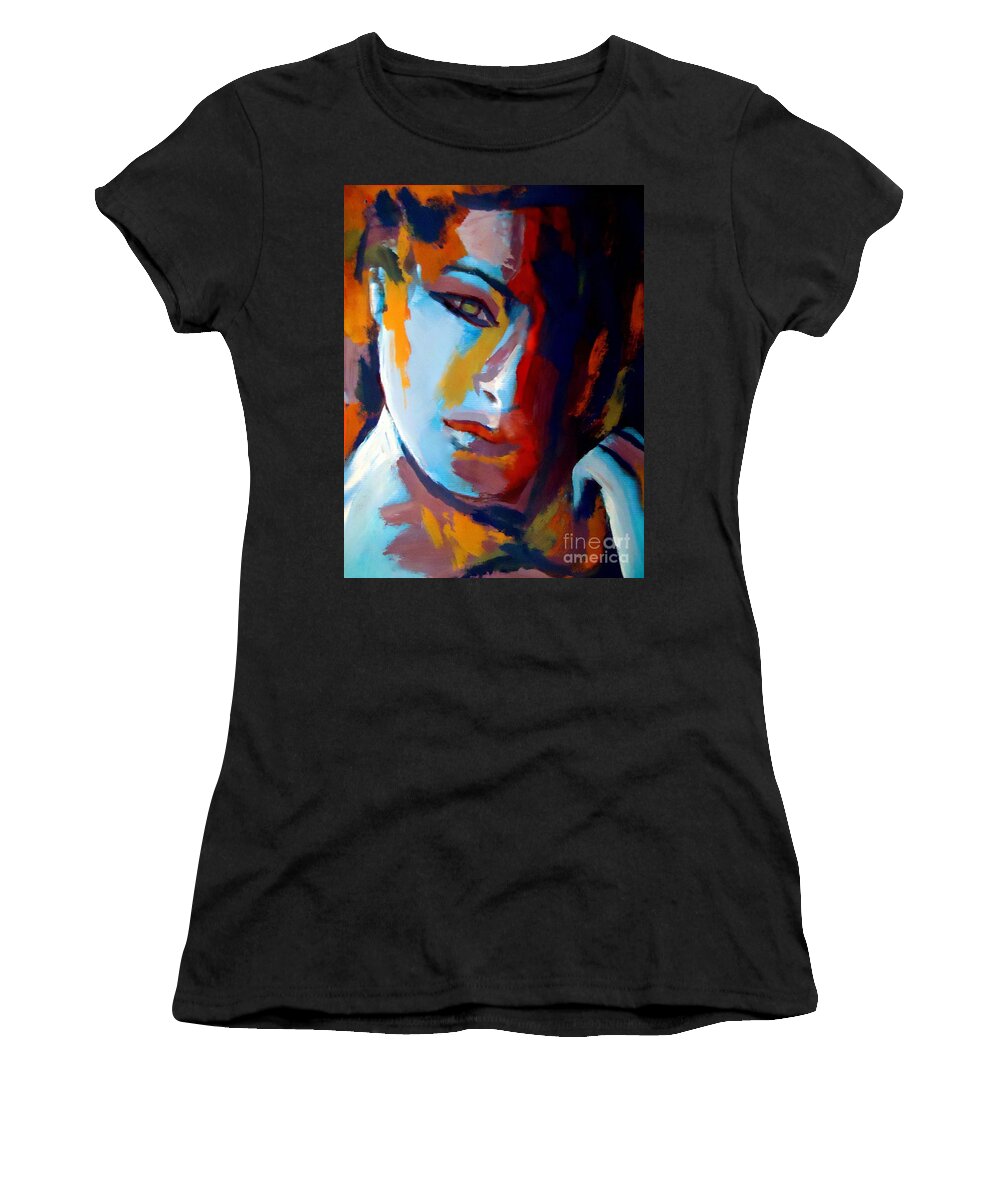 Art Women's T-Shirt featuring the painting Divided by Helena Wierzbicki