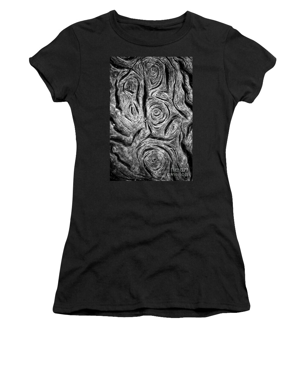 Driftwood Women's T-Shirt featuring the photograph Driftwood eyes Botany Bay SC by Carrie Cranwill