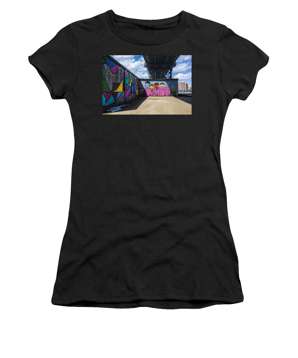 Graffiti Women's T-Shirt featuring the photograph Dumbo Graffiti by Madeline Ellis