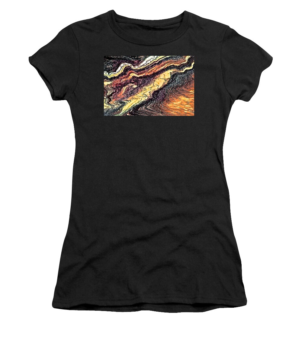 Earth Women's T-Shirt featuring the photograph Earth Layers by Debra Amerson