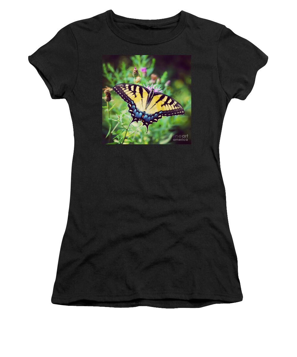 Butterfly Women's T-Shirt featuring the photograph Eastern Tiger Swallowtail by Kerri Farley