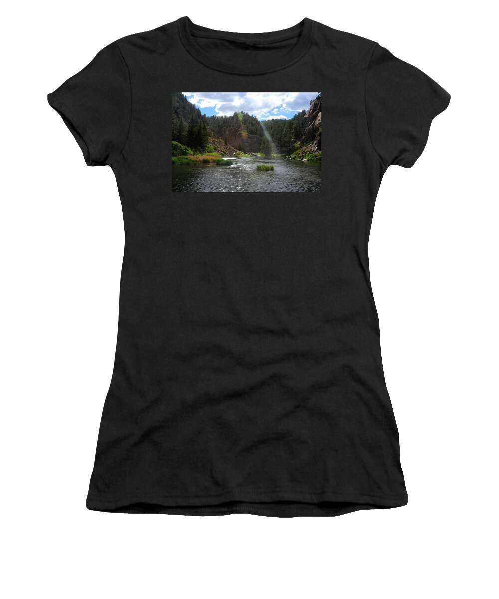 Colorado Women's T-Shirt featuring the photograph Eleven Mile Canyon by Marilyn Burton