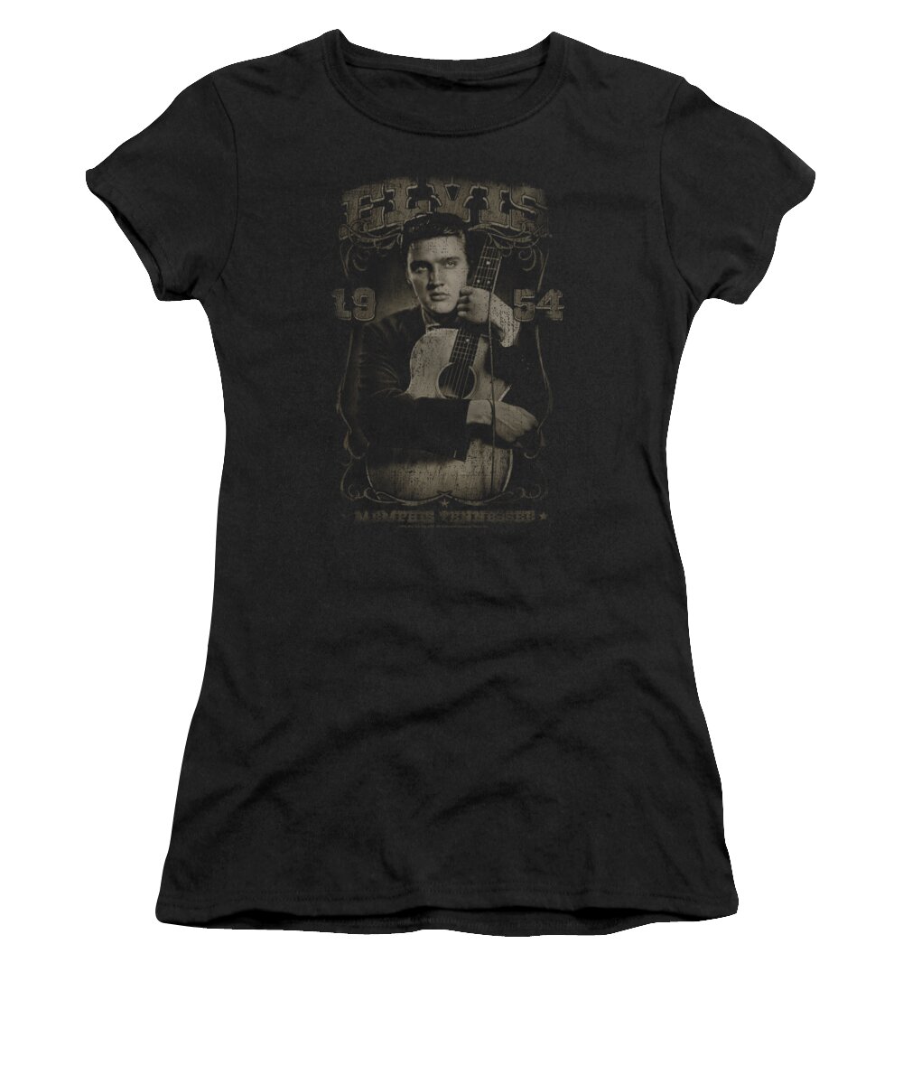  Women's T-Shirt featuring the digital art Elvis - 1954 by Brand A