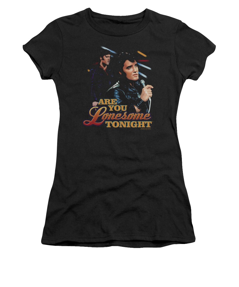 Elvis Women's T-Shirt featuring the digital art Elvis - Are You Lonesome by Brand A