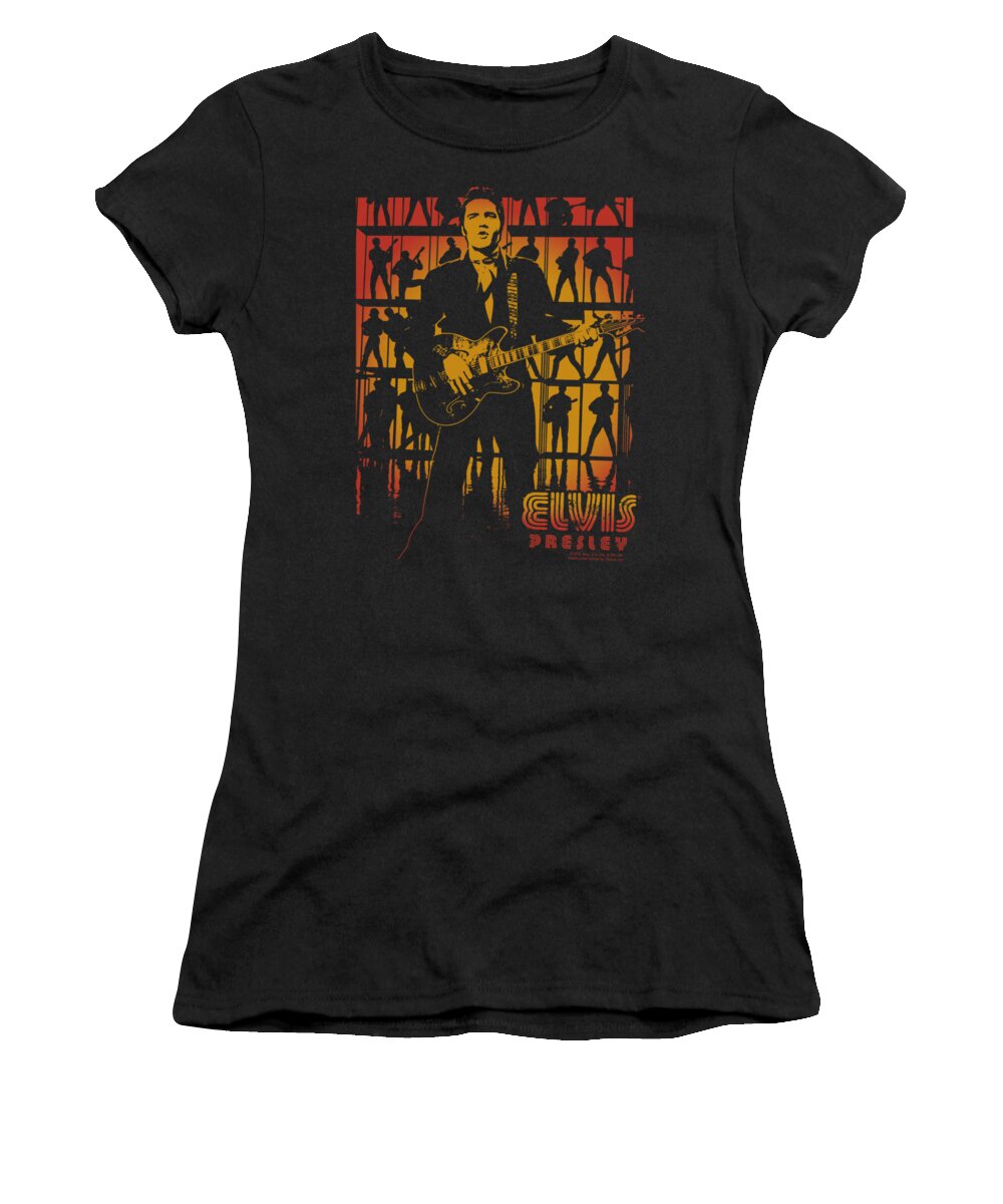 Elvis Women's T-Shirt featuring the digital art Elvis - Comeback Spotlight by Brand A