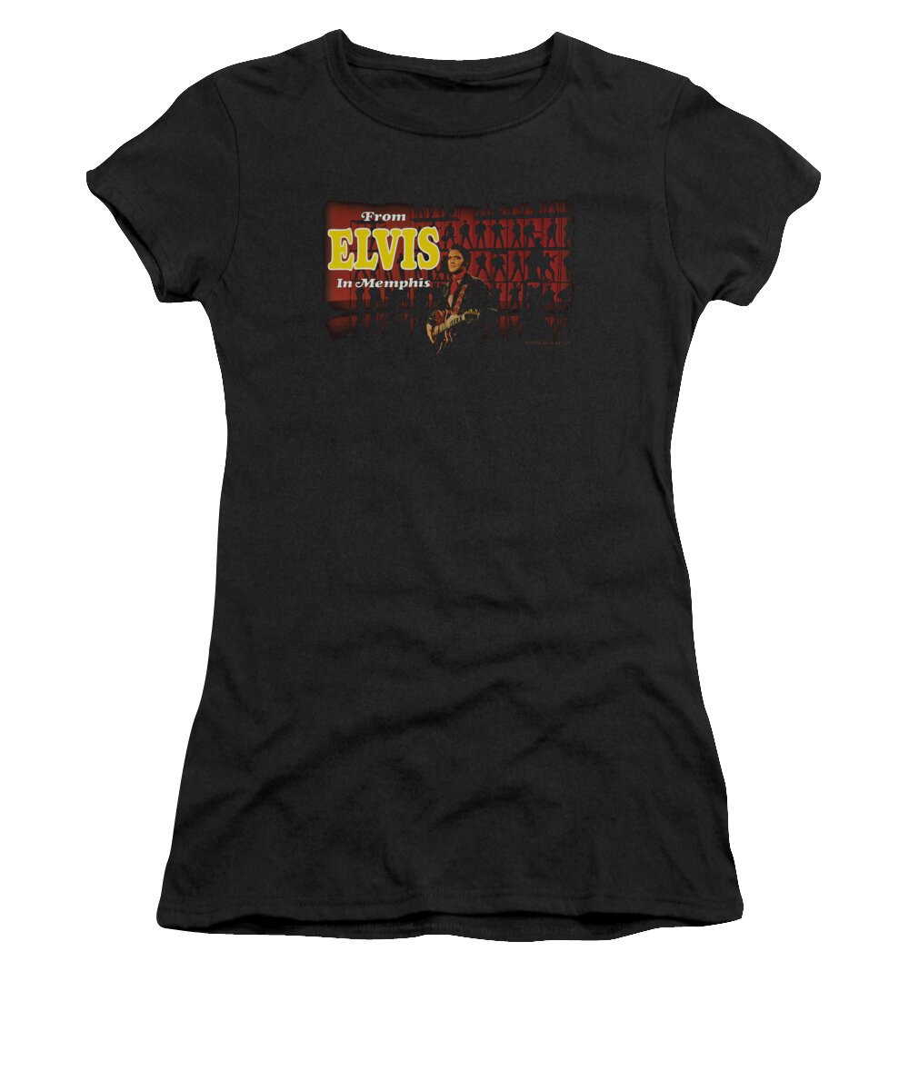 Elvis Women's T-Shirt featuring the digital art Elvis - From Elvis In Memphis by Brand A