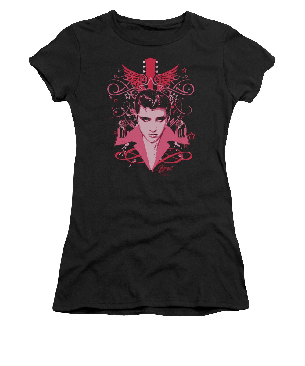 Elvis Women's T-Shirt featuring the digital art Elvis - Lets Face It by Brand A