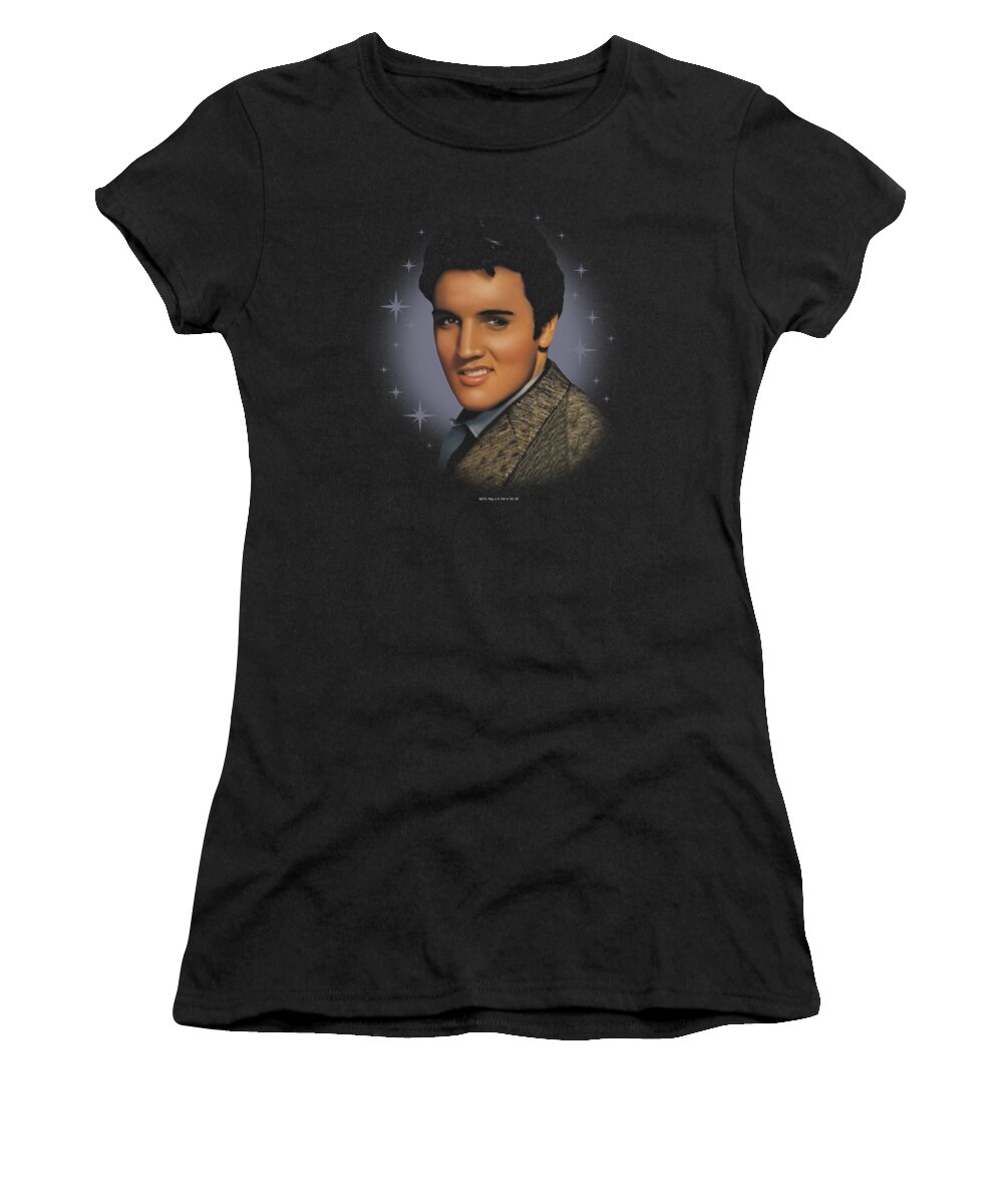 Elvis Women's T-Shirt featuring the digital art Elvis - Starlite by Brand A