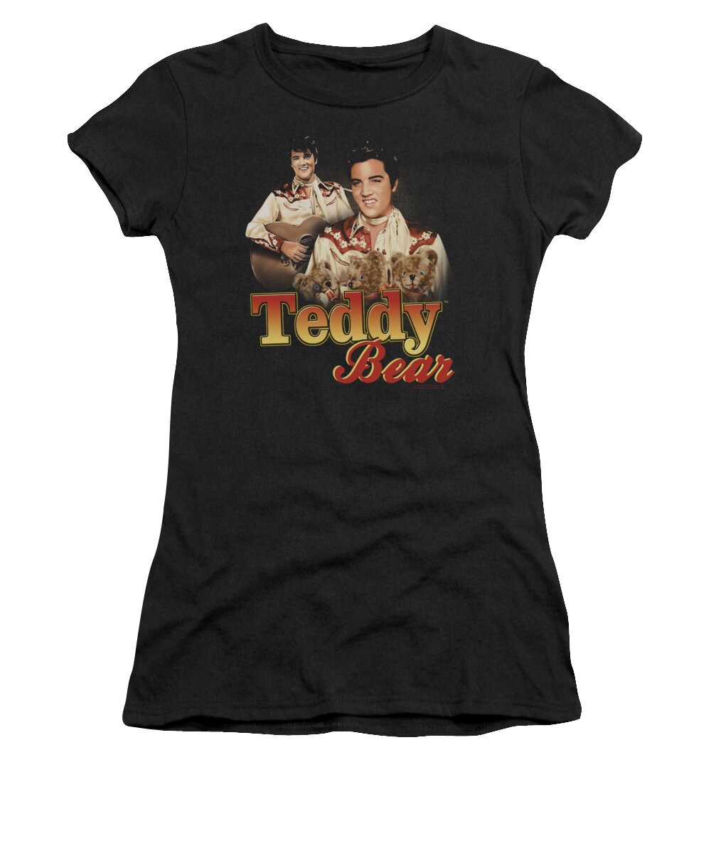 Elvis Women's T-Shirt featuring the digital art Elvis - Teddy Bear by Brand A