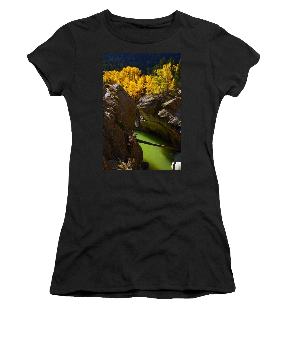 Colorado Women's T-Shirt featuring the photograph Emerald Canyon by Jeremy Rhoades