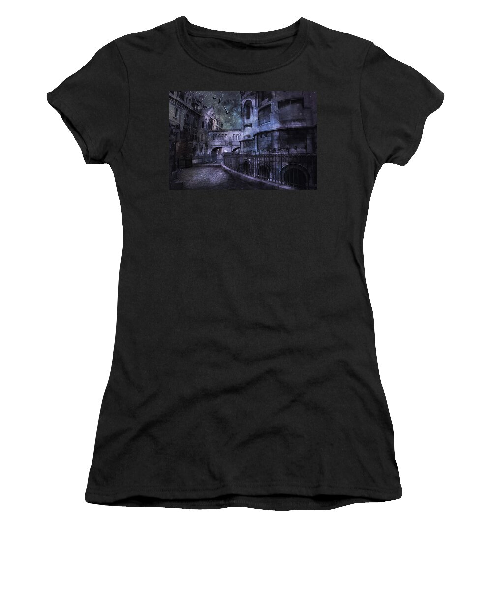 Evie Women's T-Shirt featuring the photograph Enchanted Castle by Evie Carrier