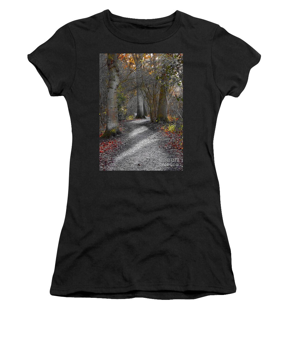Burbage Common And Woods Women's T-Shirt featuring the photograph Enchanted Woods by Linsey Williams