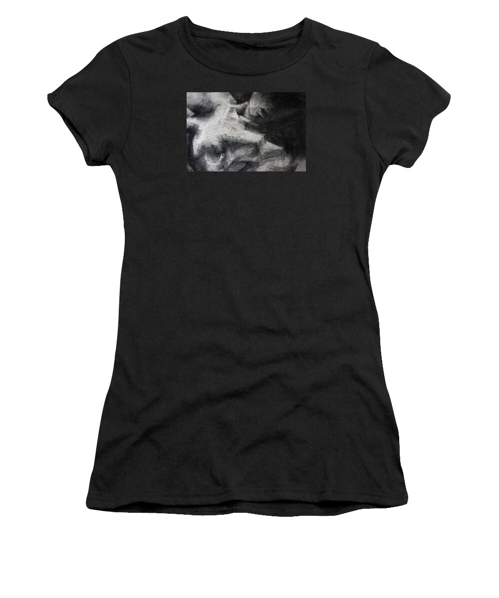 Erotic Women's T-Shirt featuring the drawing Erotic SketchBook Page 1 by Dimitar Hristov