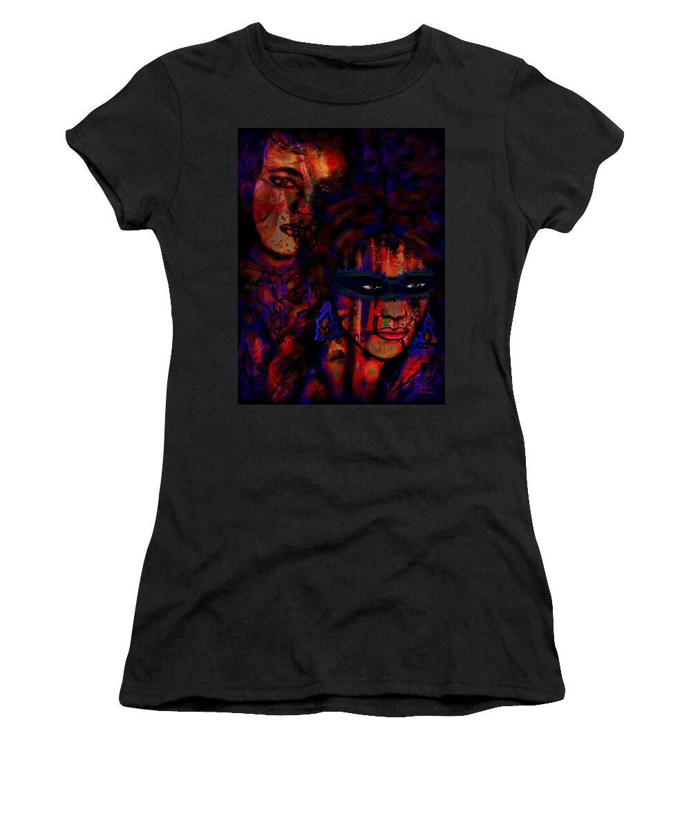 Woman Women's T-Shirt featuring the painting Farewell To Love by Natalie Holland