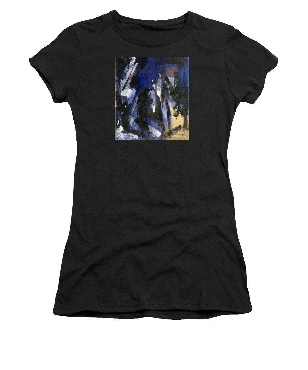 Oils Women's T-Shirt featuring the painting Fear of Love by Ritchard Rodriguez