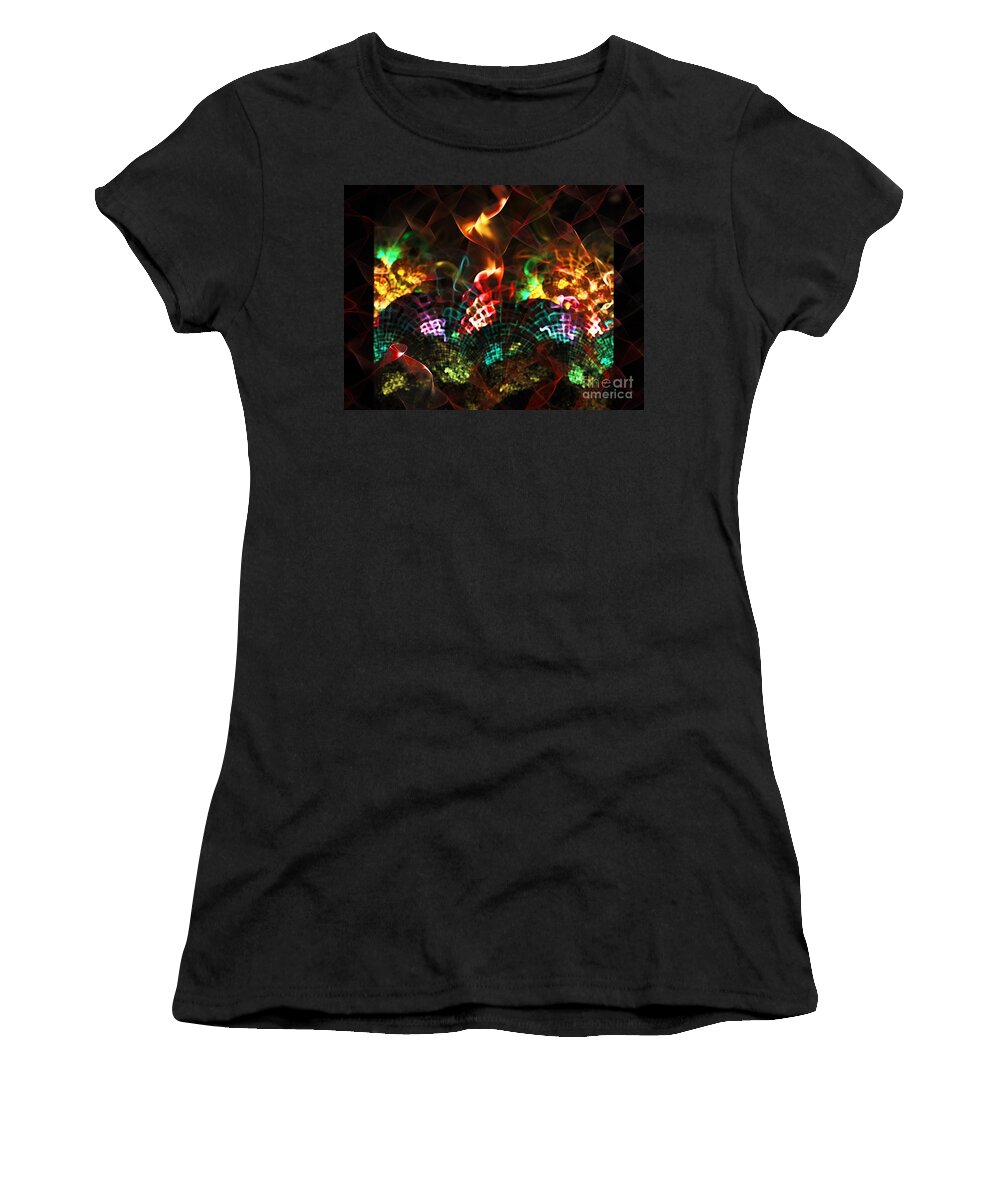 Stove Women's T-Shirt featuring the digital art Fireplace by Klara Acel